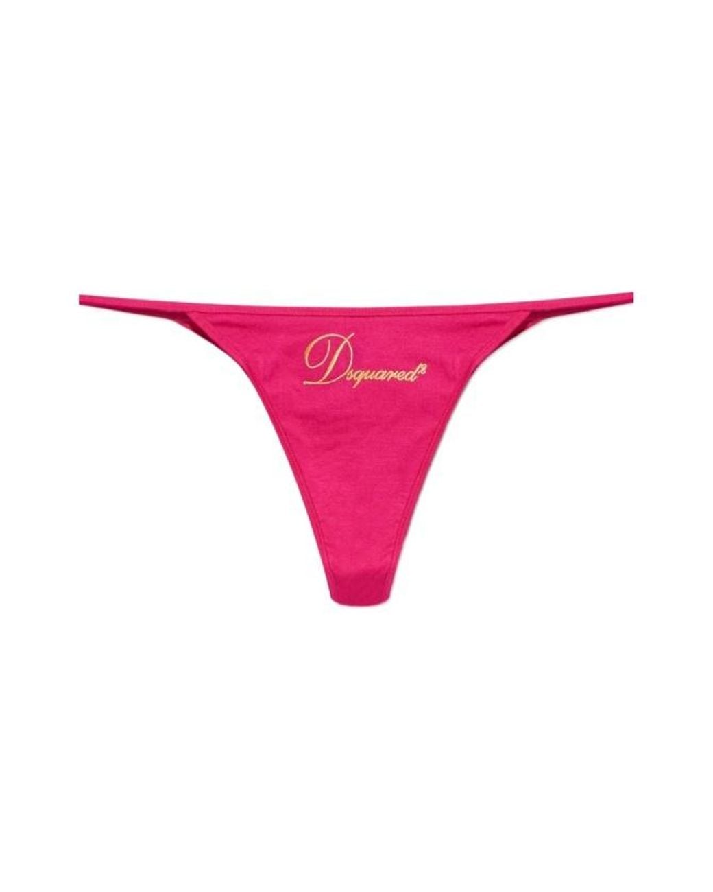 DSquared² Pink Logo Briefs