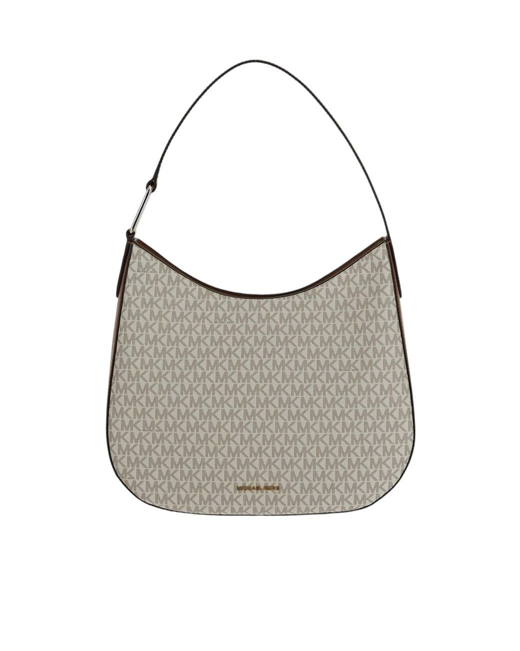 MICHAEL Michael Kors Gray Kensington Large Signature Logo Hobo Shoulder Bag