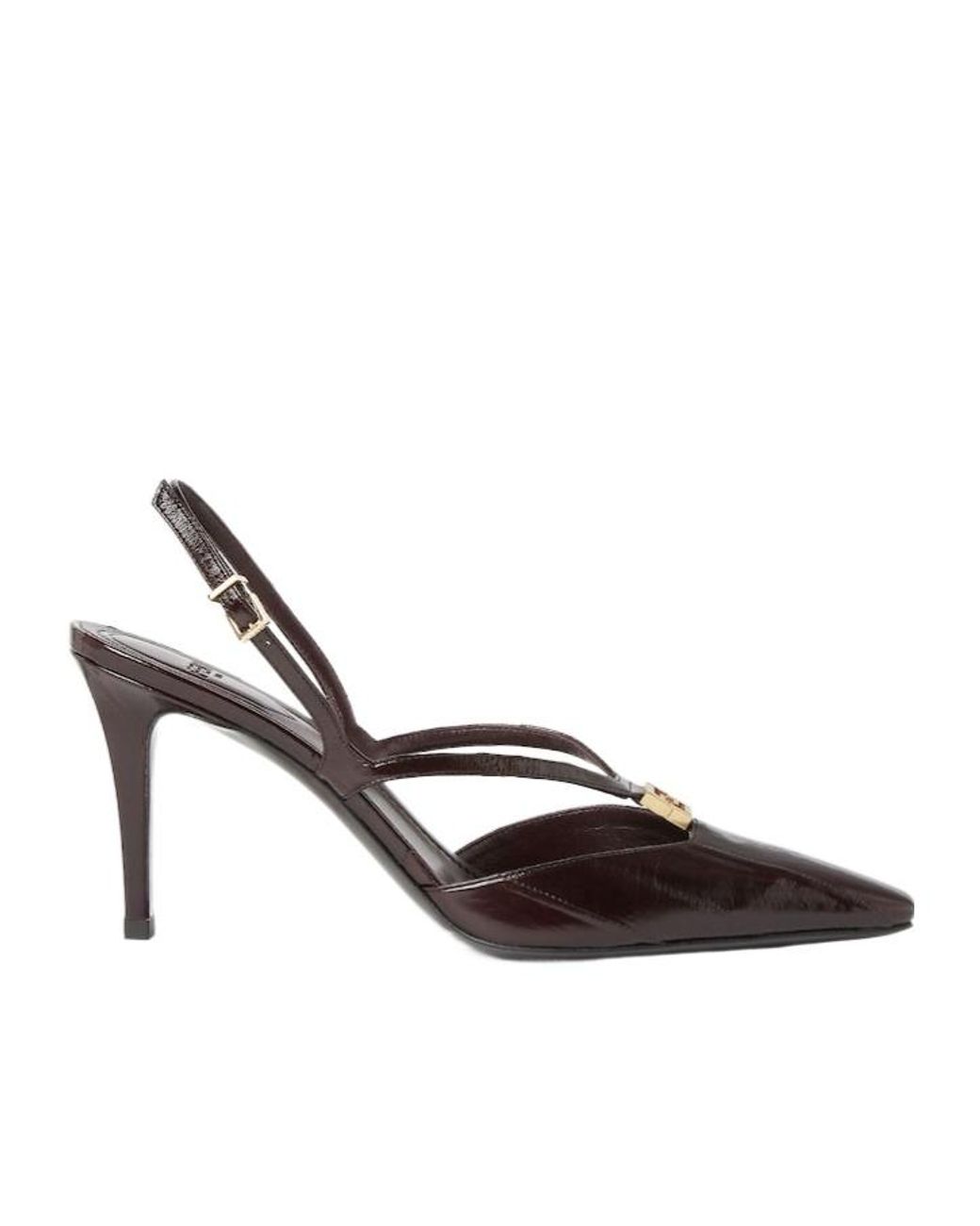 Fendi Brown Ffold Slingback Pumps