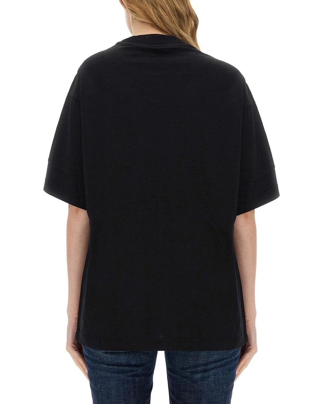 Palm Angels Black Graphic Printed Crewneck T-Shirt