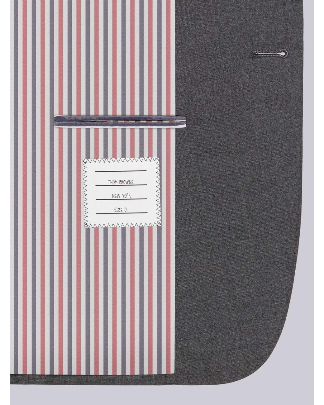 Thom Browne Gray 4-Bar Single-Breasted Blazer for men