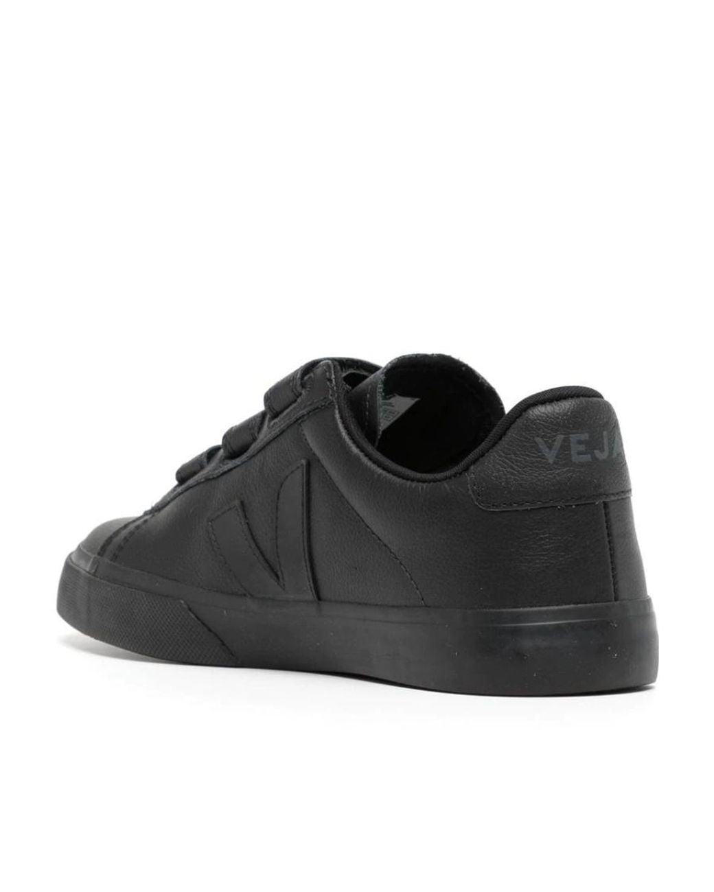 Veja Black Recife Low-Top Leather Sneakers for men
