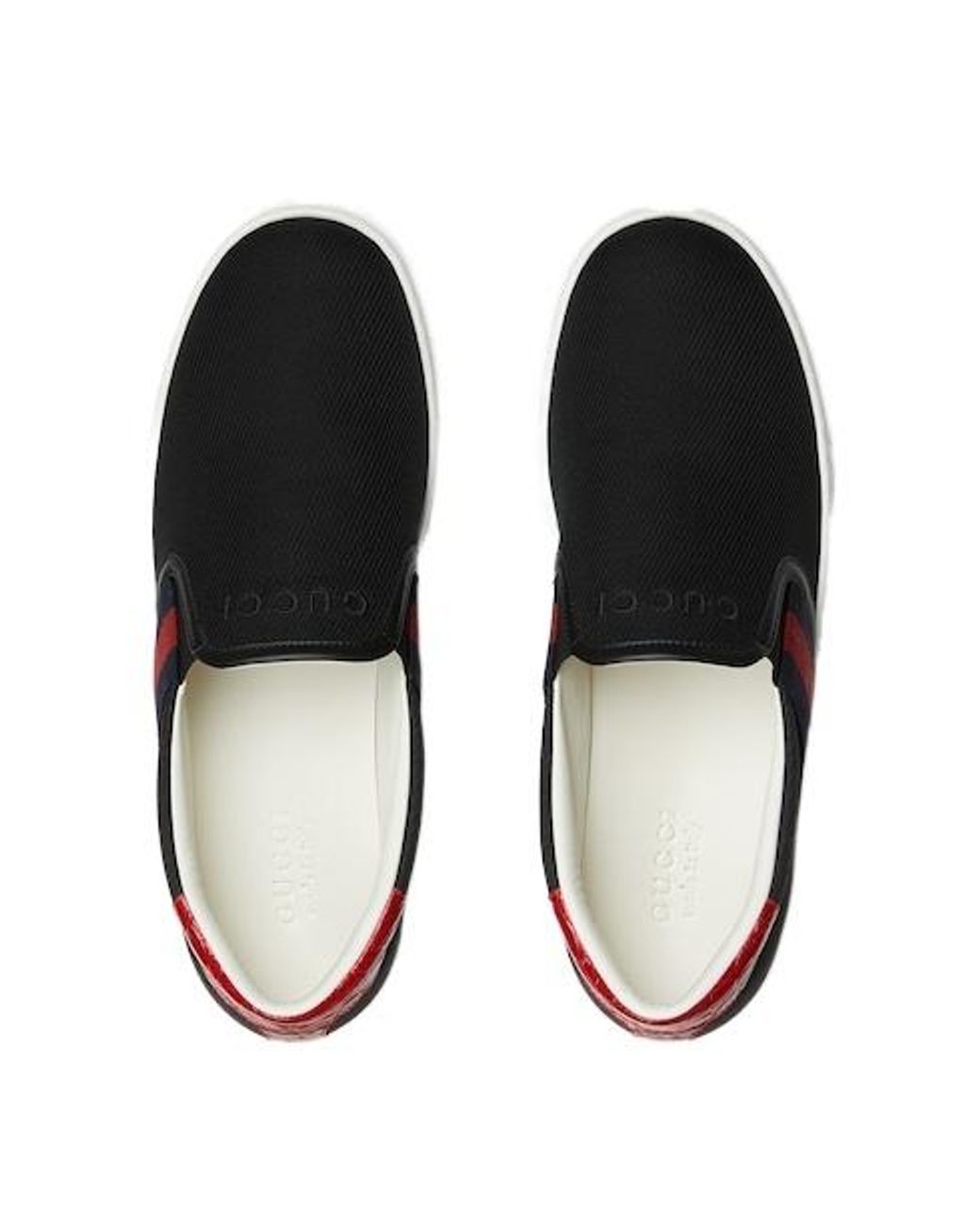 Gucci Black Ace Slip-On Sneaker, Fabric for men