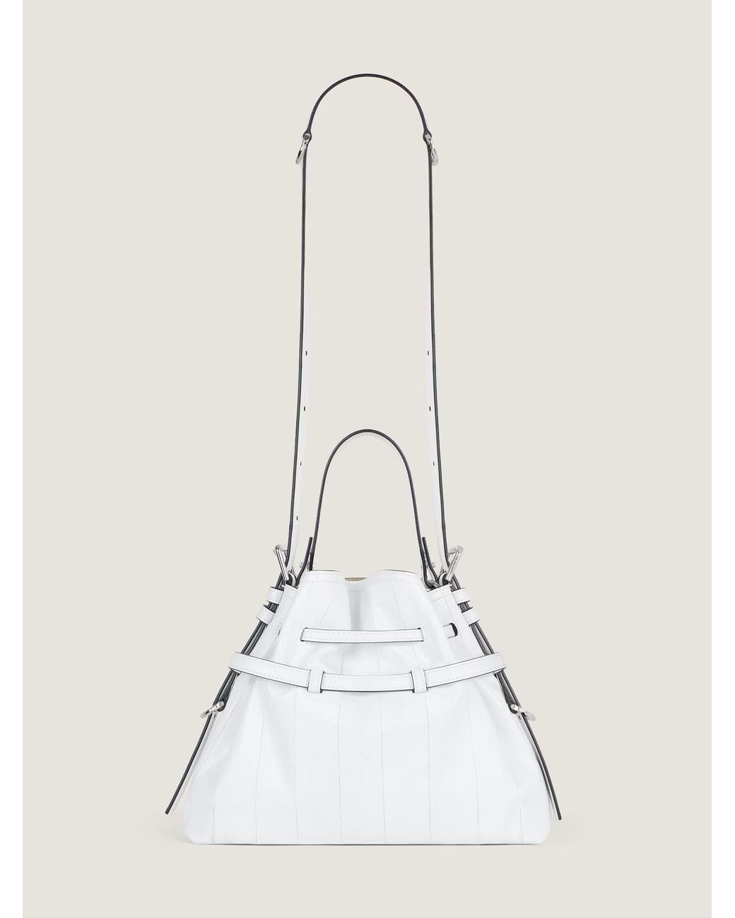 Givenchy White Voyou Small Bucket Bag