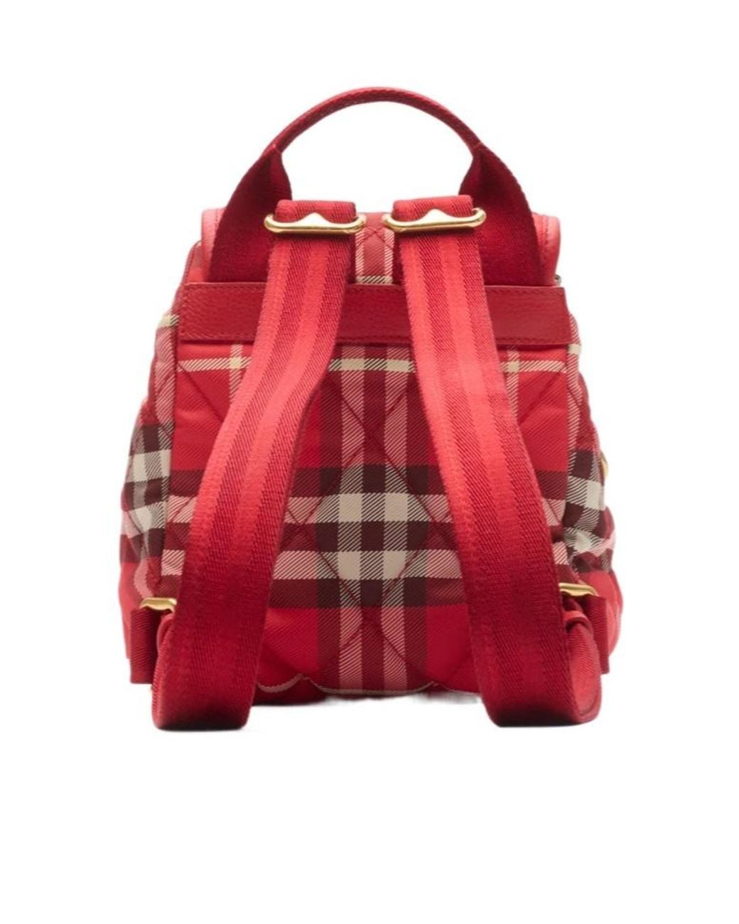 Burberry Red Mini Horseshoe Backpack