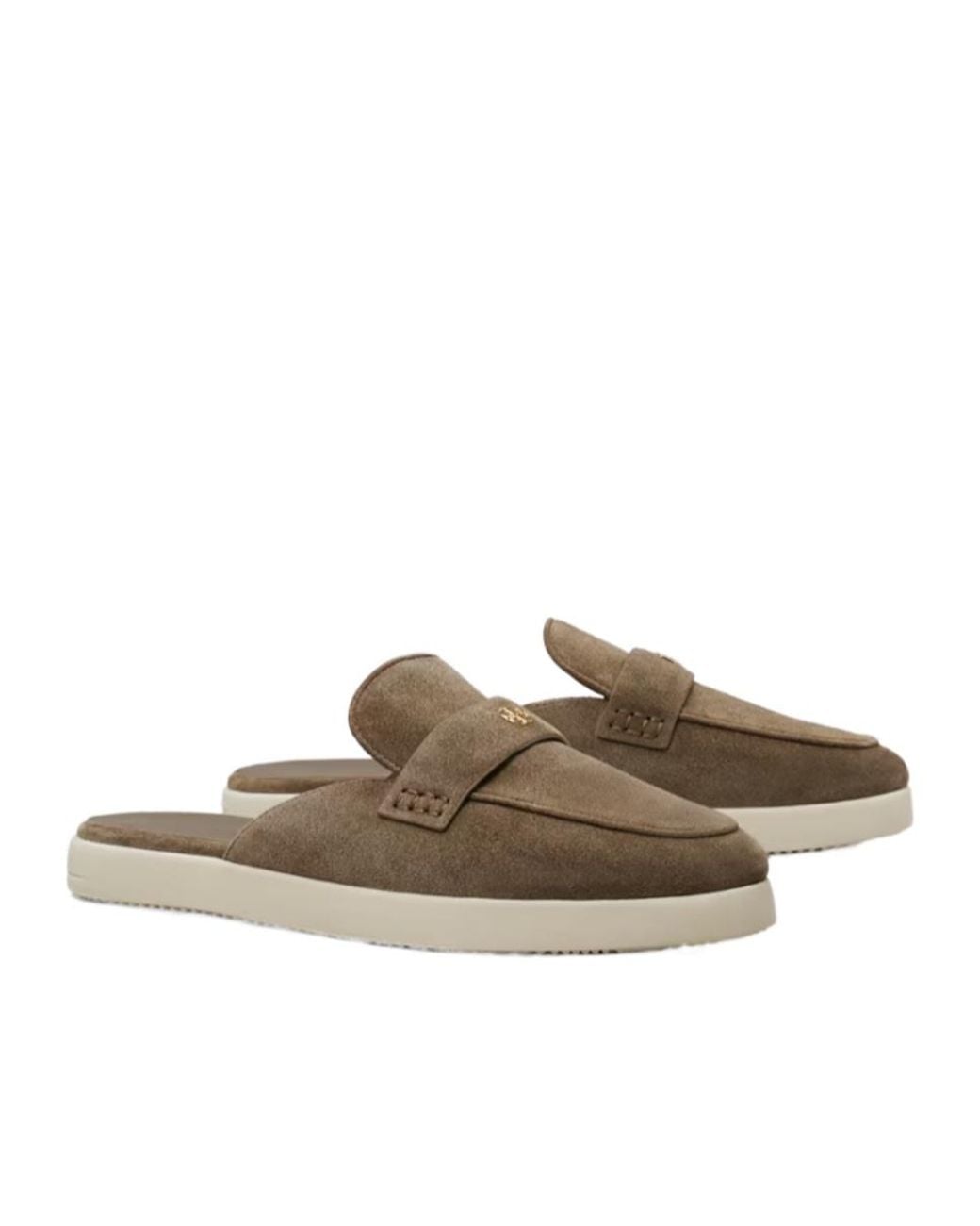 Tory Burch Brown Ballet Sport Flat Mules