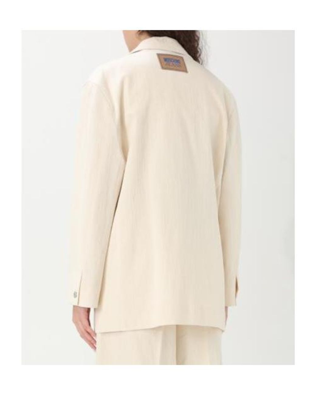 Moschino Natural Long Sleeve Casual Jacket