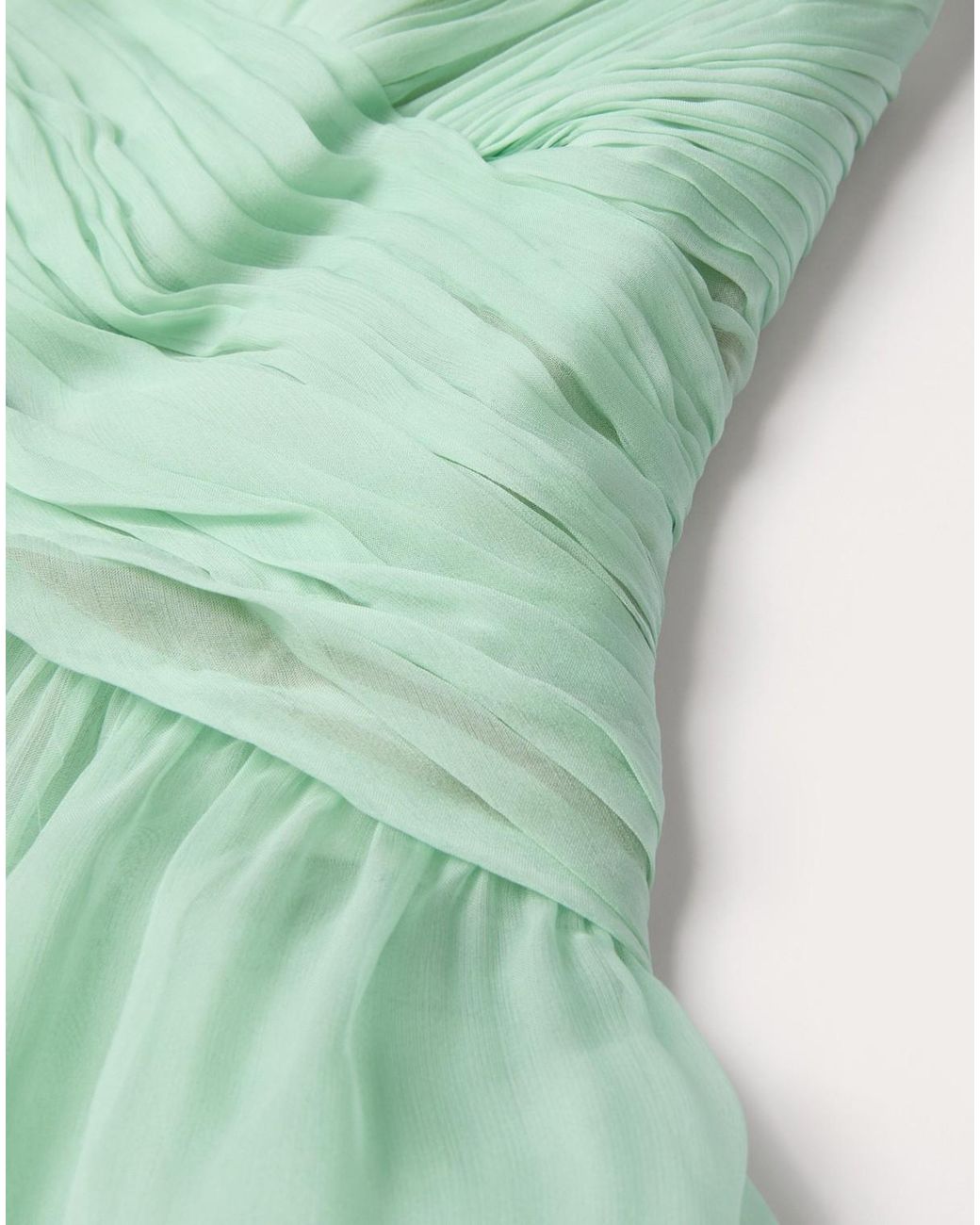 Valentino Green Sleeveless Evening Dress
