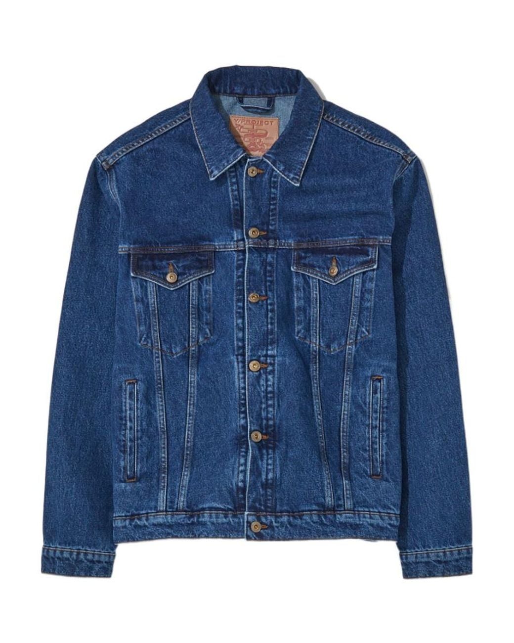 Y. Project Blue Classic Wire Denim Jacket for men