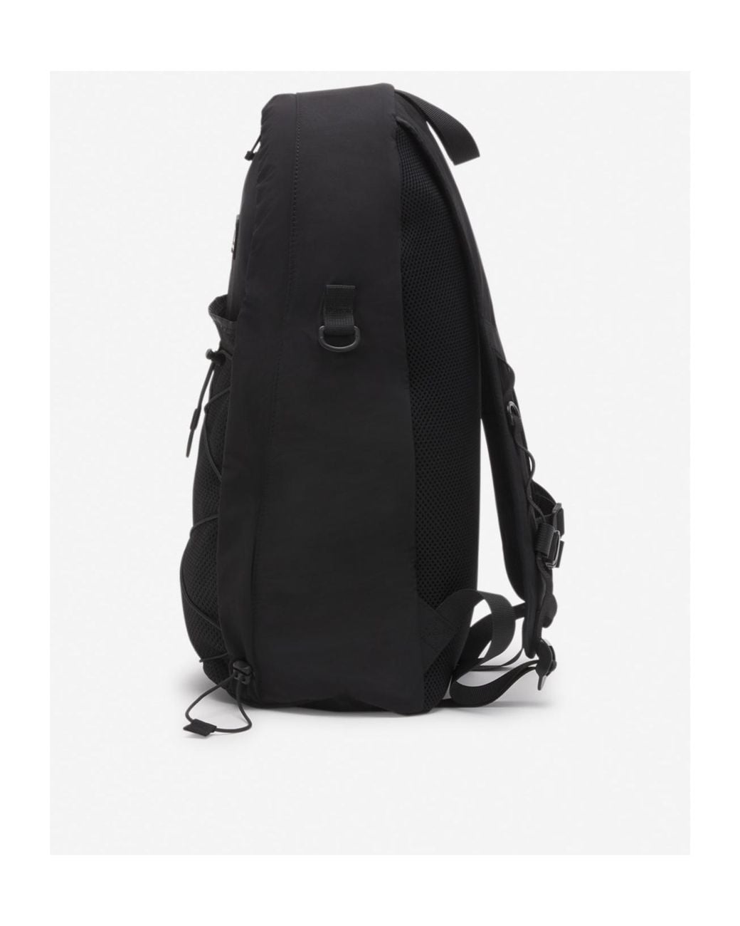 Maison Kitsuné Black Maison Kitsuné Flash Fox Patch Zipped Backpack for men
