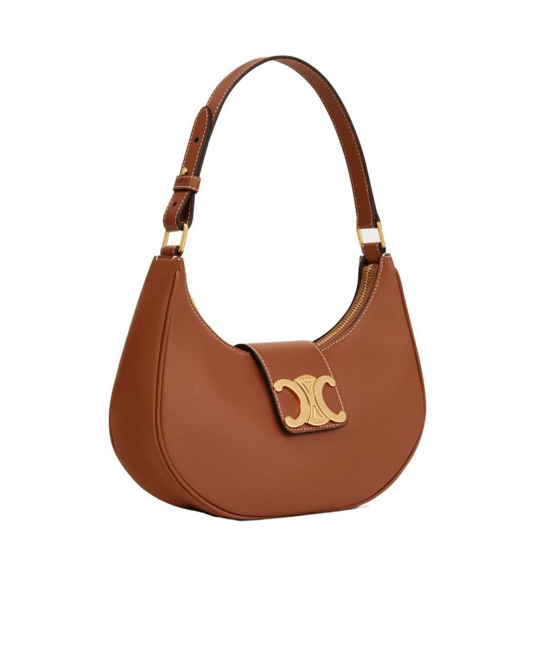 Céline Brown Medium Ava Triomphe Bag