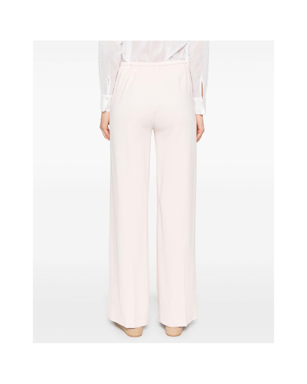 Forte_forte White Wide-Leg Casual Pants