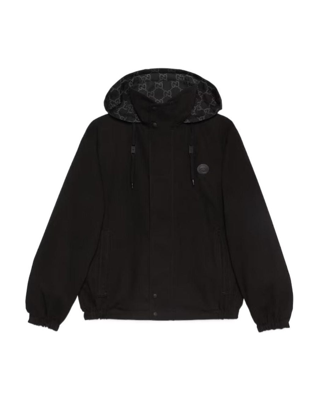 Gucci Black Gg Supreme Reversible Jacket for men