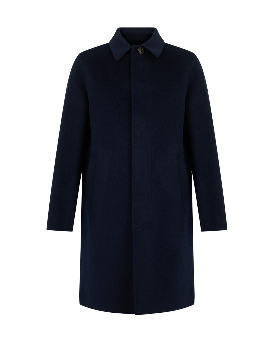 Aspesi Blue Long-Sleeved Coat for men