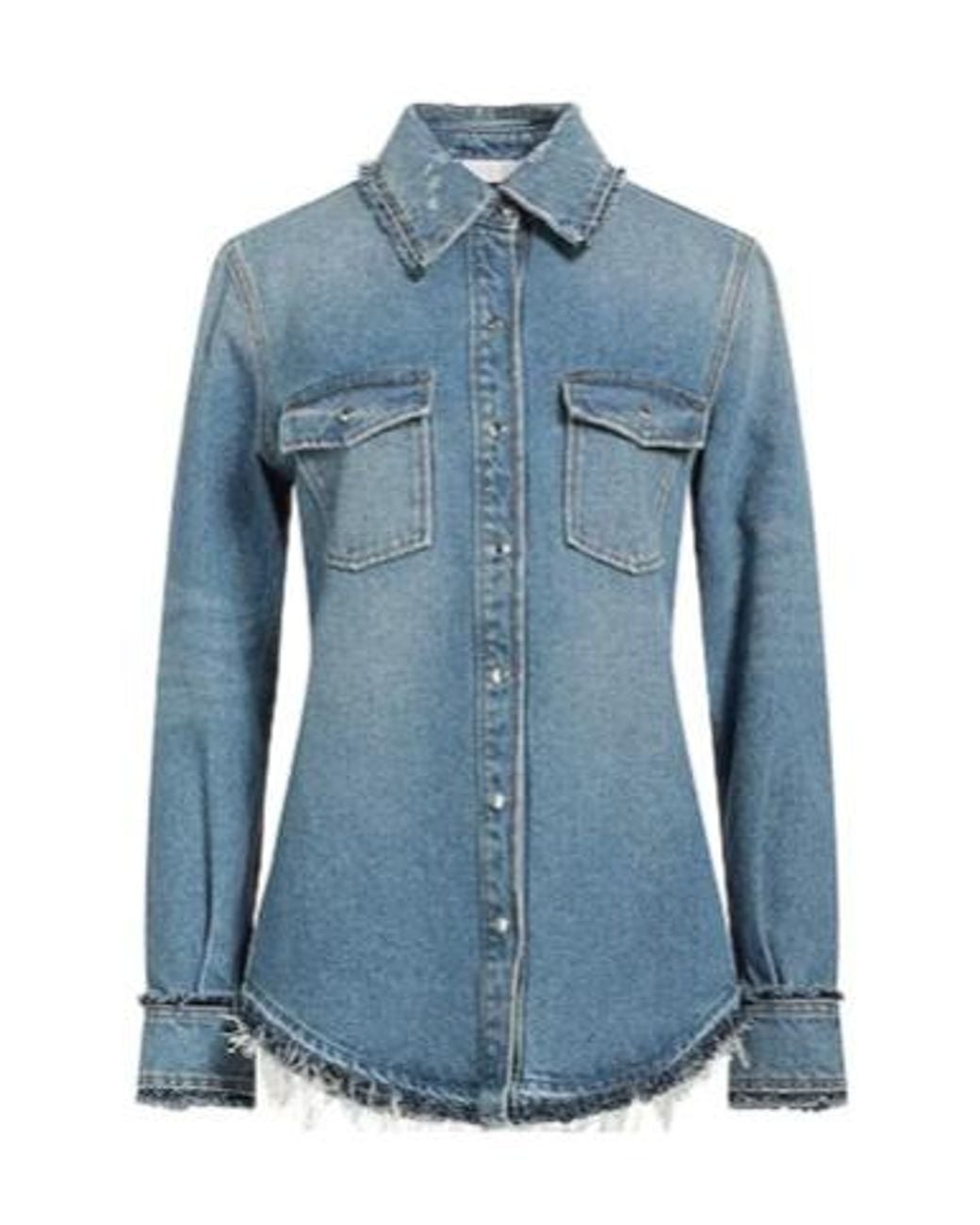 Chloé Blue Denim Shirts