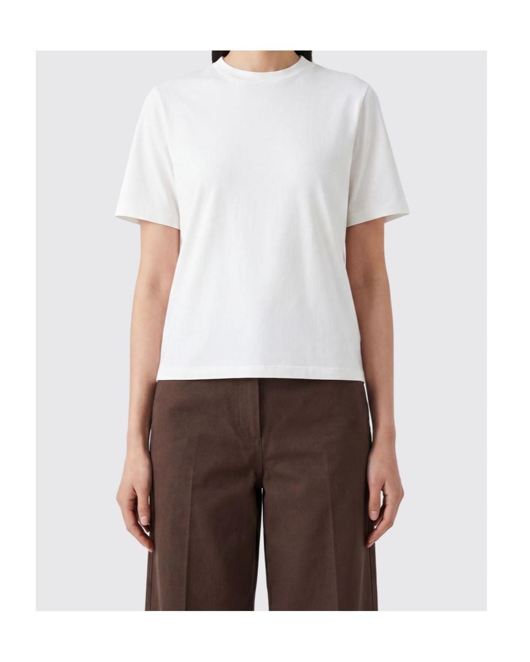 The Row White Crewneck T-Shirt
