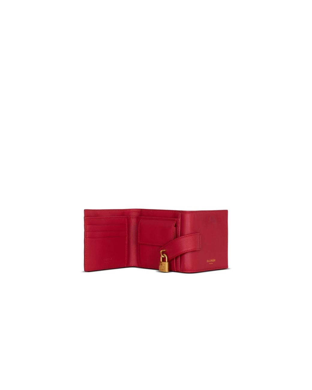 Balmain Red Pulse Trifold Wallet