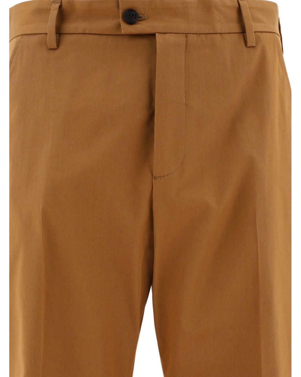 McQueen Brown Straight-Leg Trousers for men