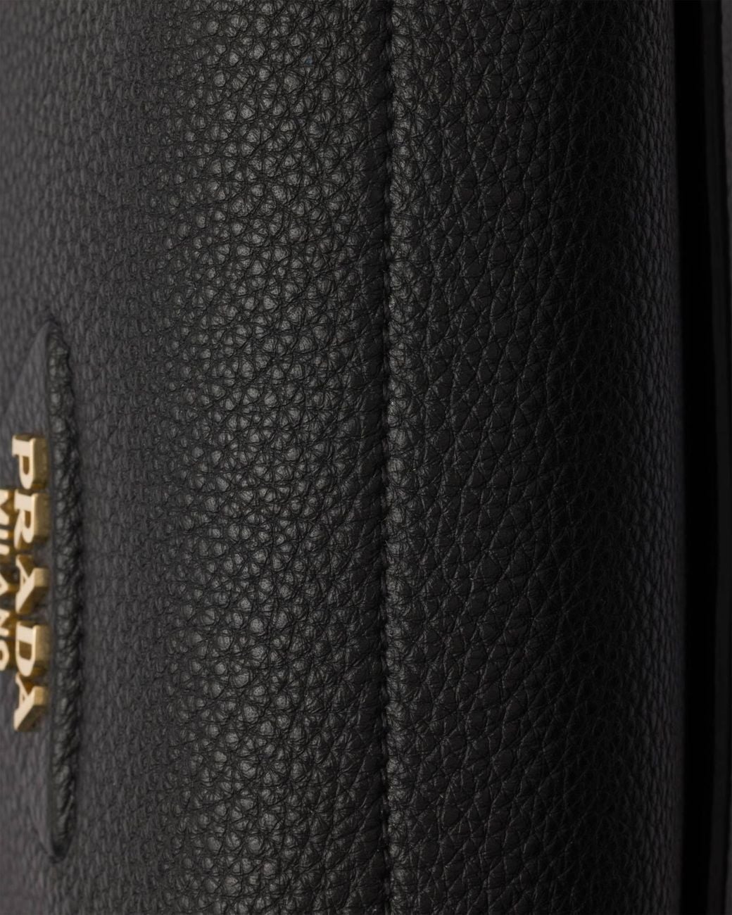 Prada Black Foldover-Top Shoulder Bag
