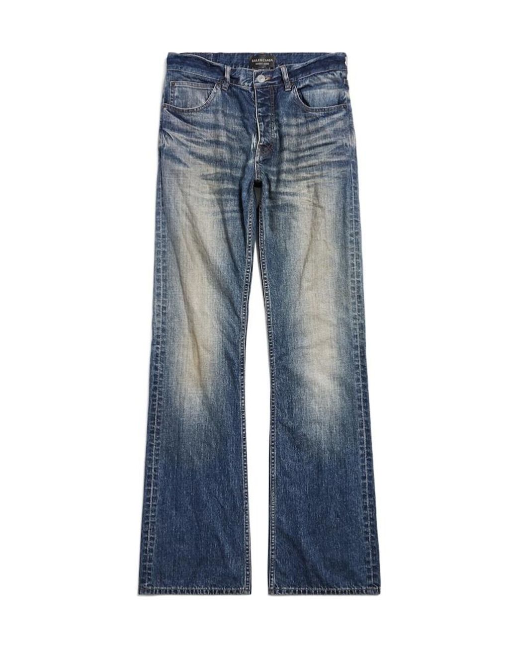 Balenciaga Blue Straight-Leg Jeans
