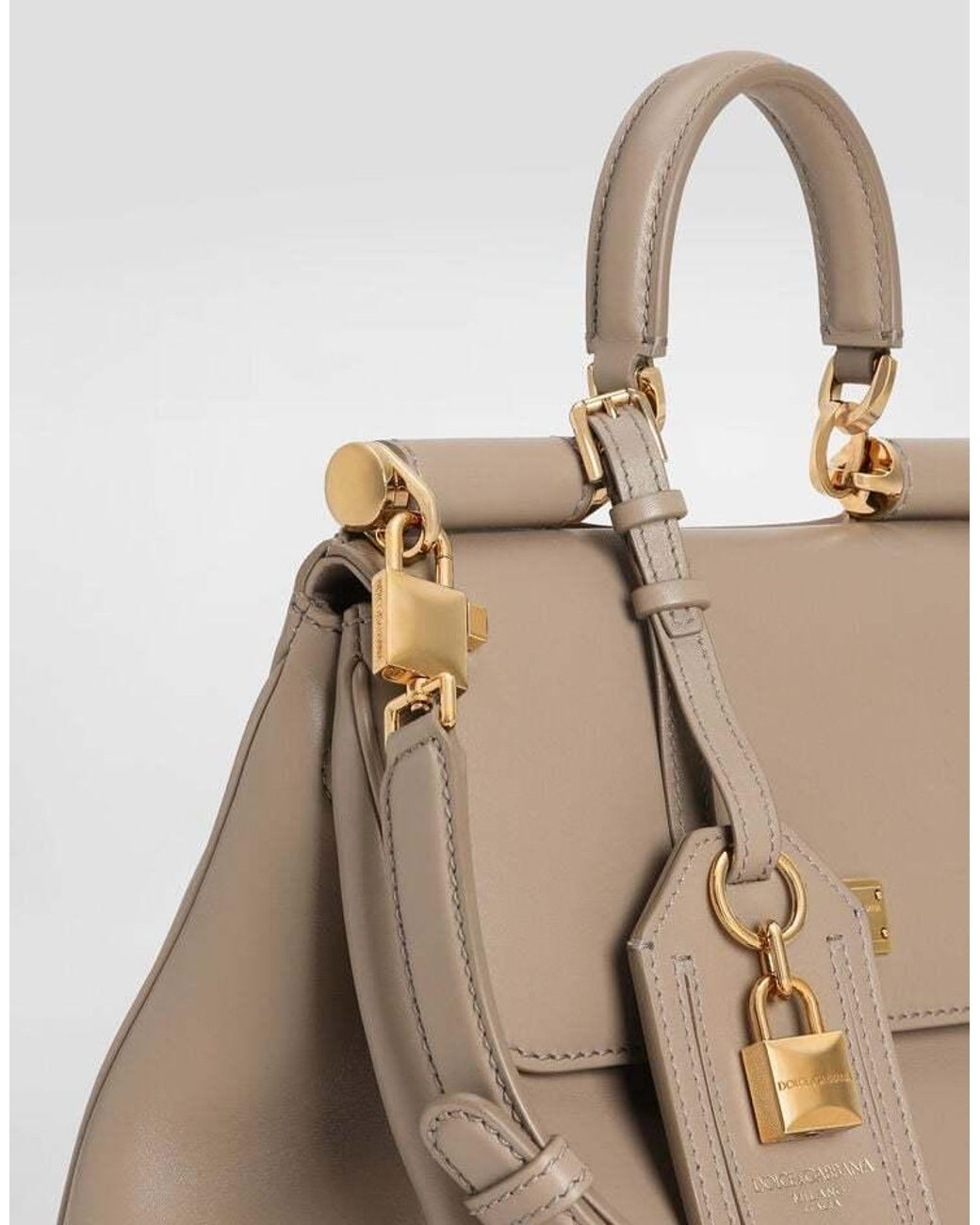 Dolce & Gabbana Natural Sicily Foldover Top Tote Bag