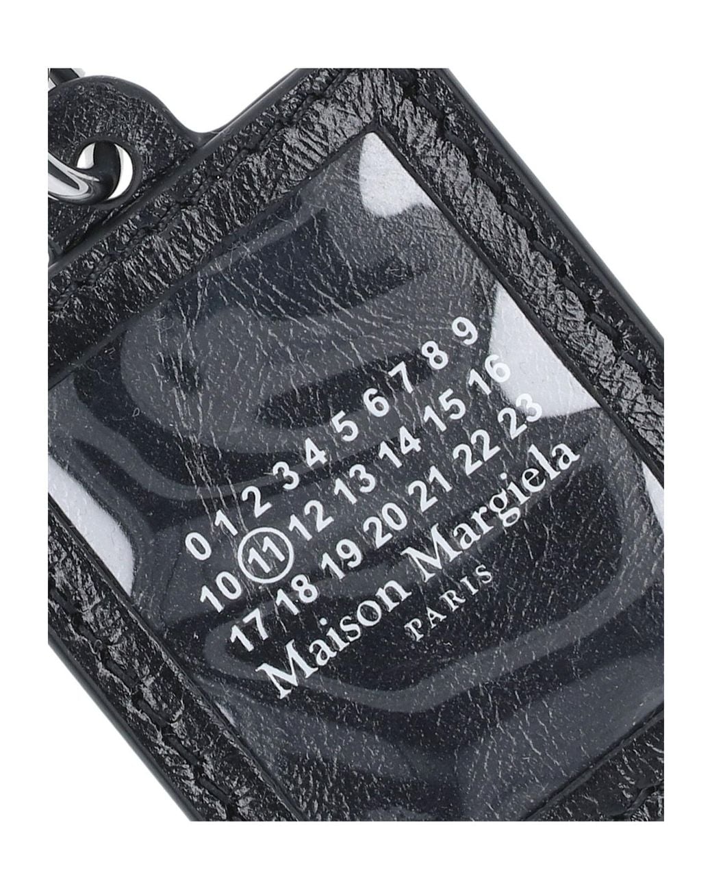 Maison Margiela White Logo-Detail Keyring