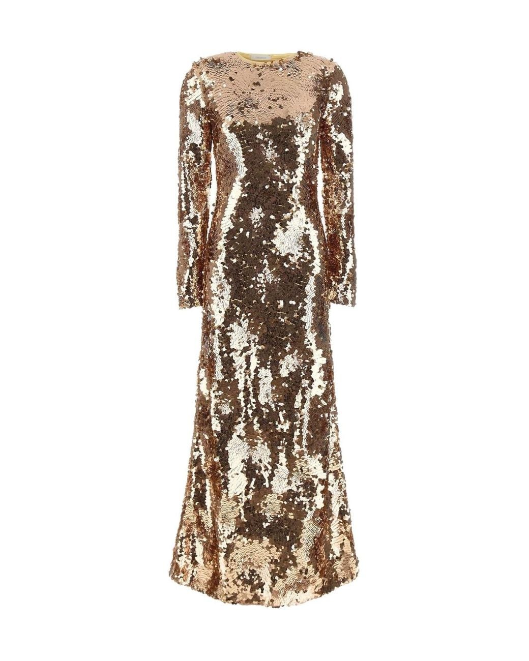 Rabanne Natural Rabanne Sequined Maxi Dress