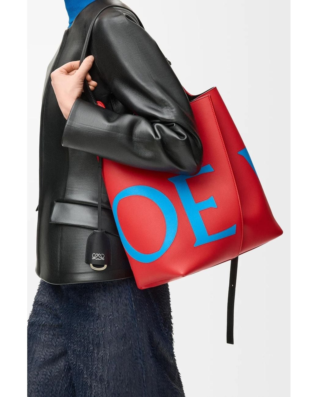 Loewe Red Large Bilbao Bucket Bag