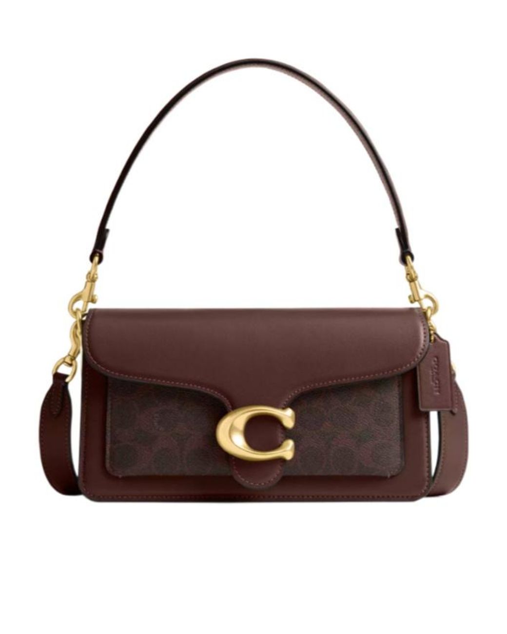 COACH Brown Tabby 26 Foldover Top Shoulder Bag