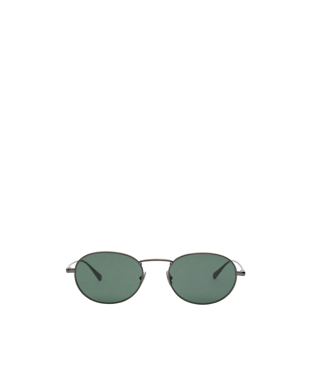 Saint Laurent Green Oval Metal-Framed Sunglasses