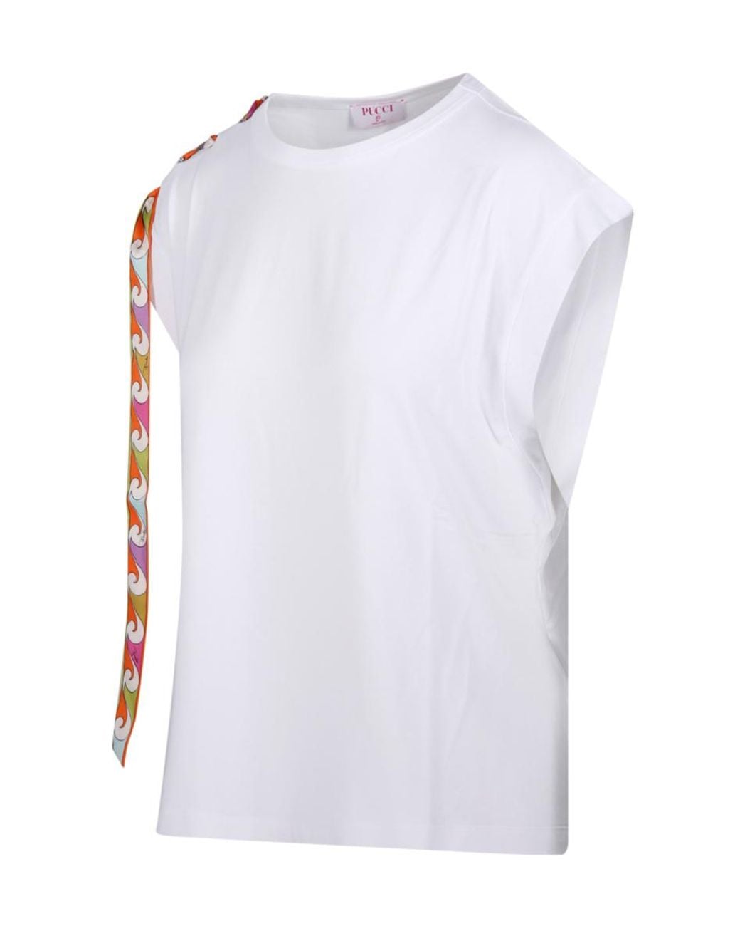 Emilio Pucci White Pucci Foulard Detailed T-Shirt