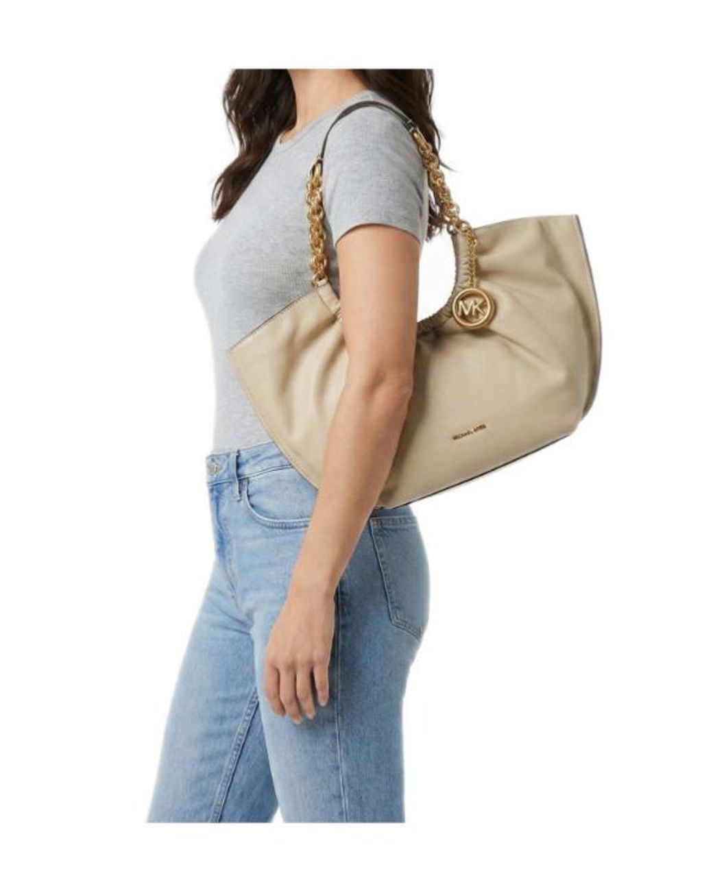 MICHAEL Michael Kors Natural Indie Large Chain Tote Bag