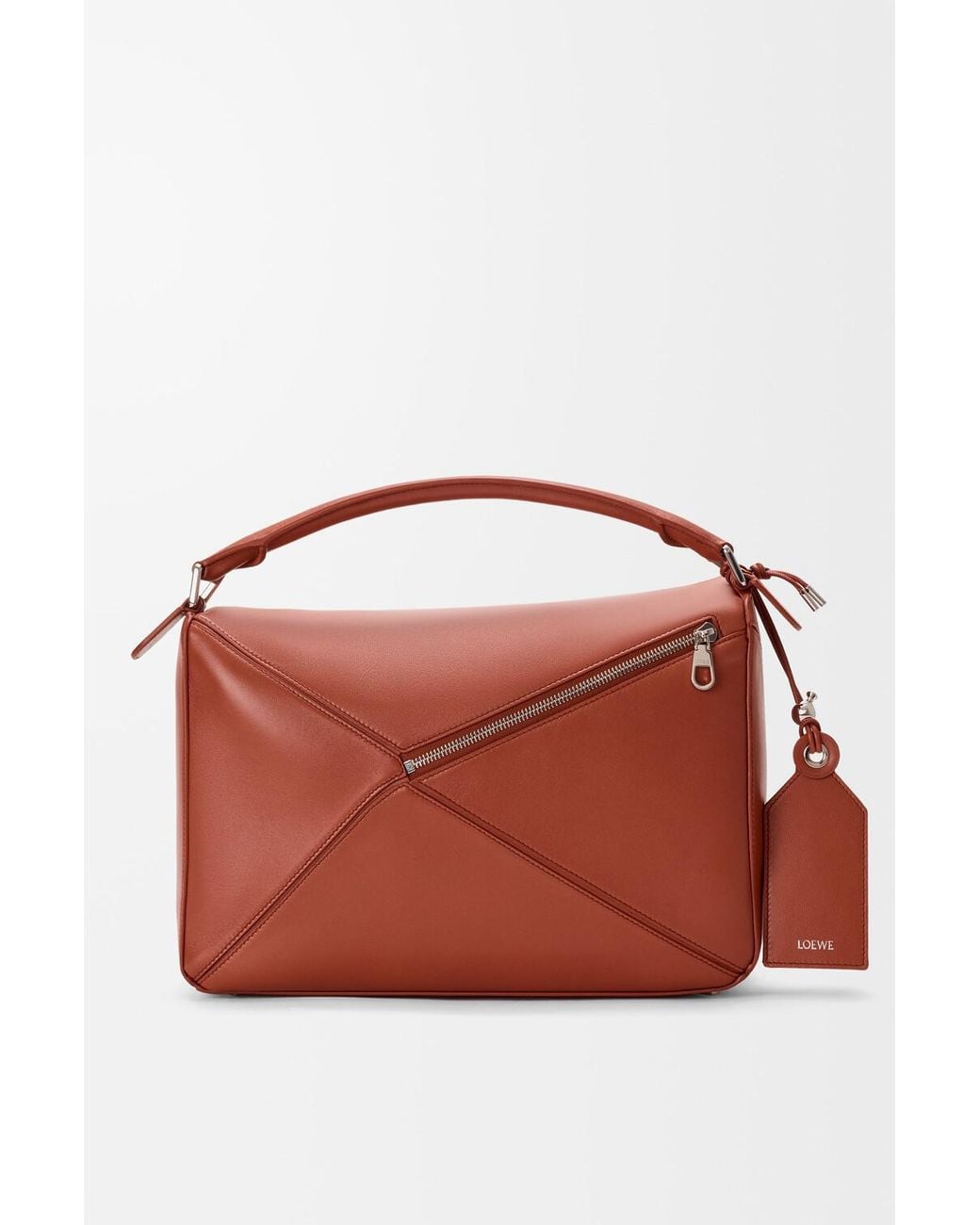 Loewe Red Large Featherlight Puzzle Bag for men