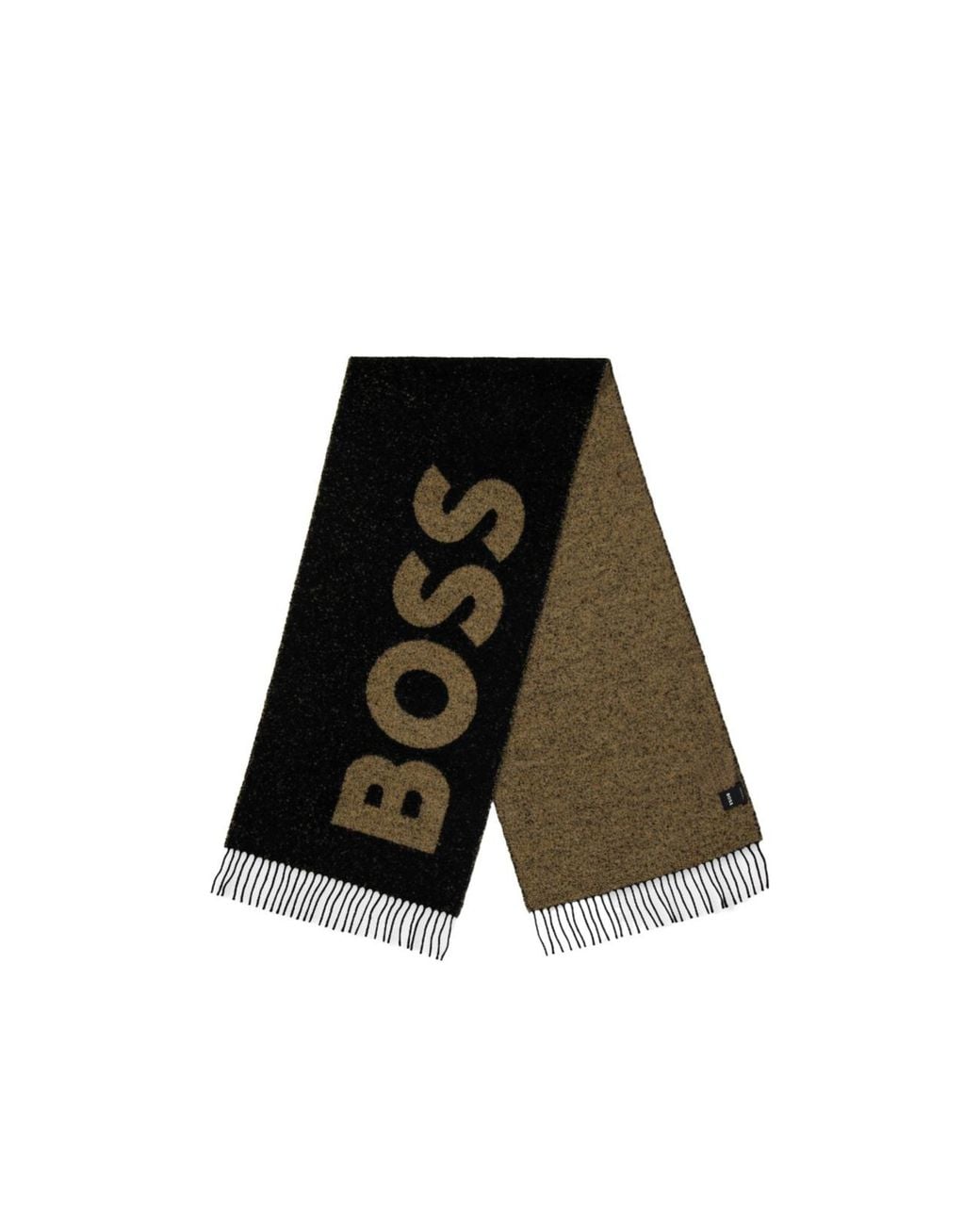Boss Black Reversible Woven Scarf Finished for men