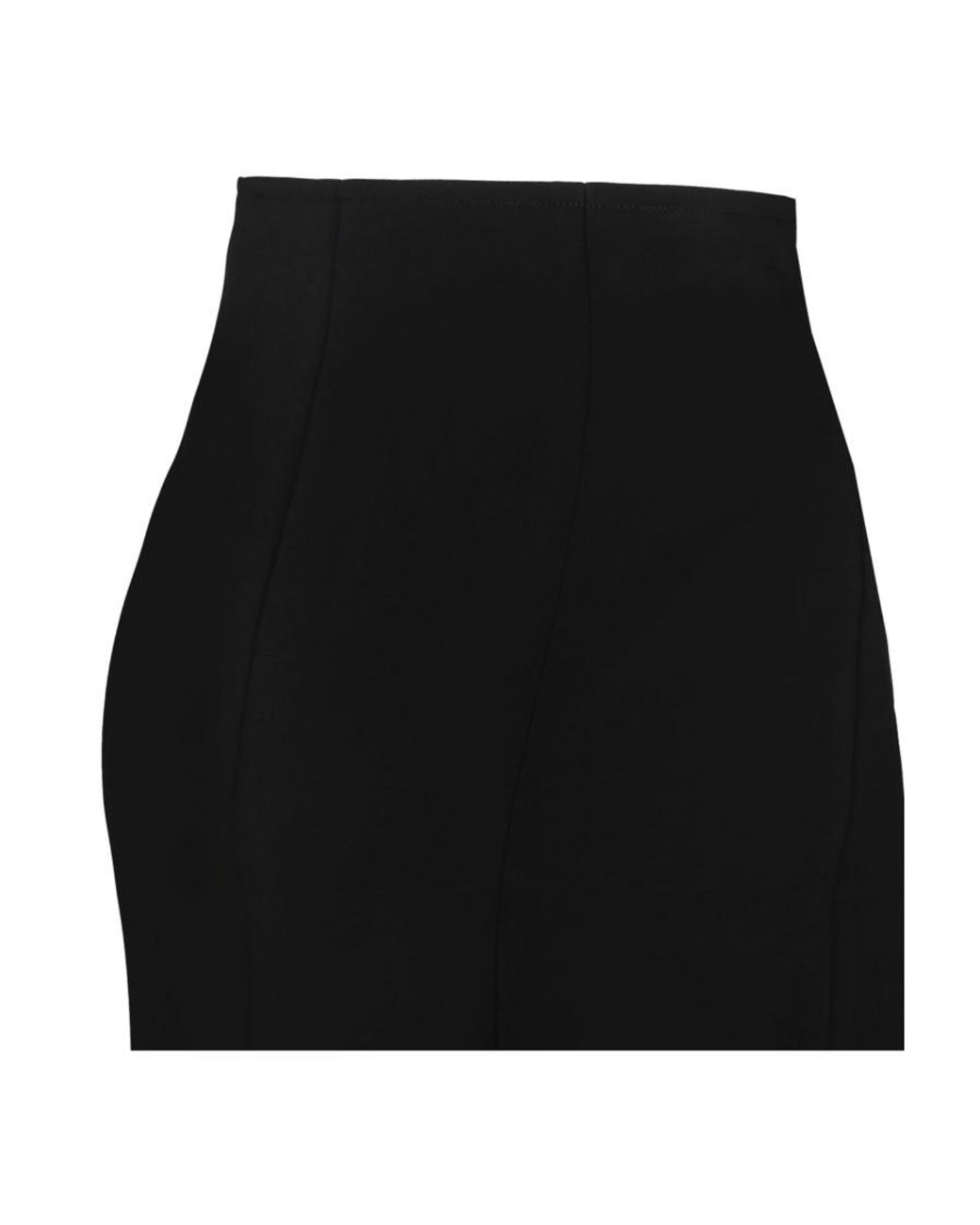 Tom Ford Black Straight Hem Midi Pencil Skirt