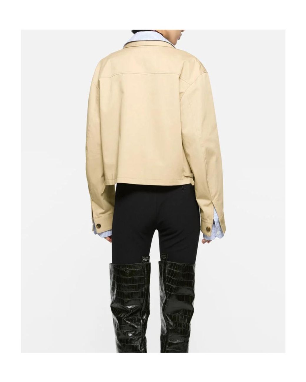Acne Natural Layered Twill Jacket