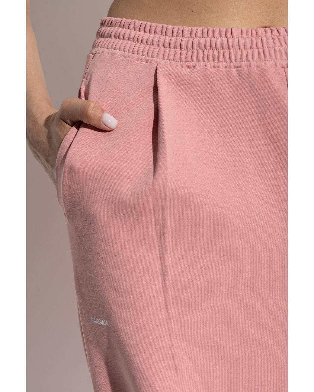 PANGAIA Pink Elastic Waist Track Pants