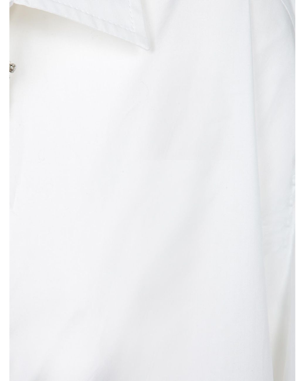 Pinko White Capirai Embellished V-Neck Shirt