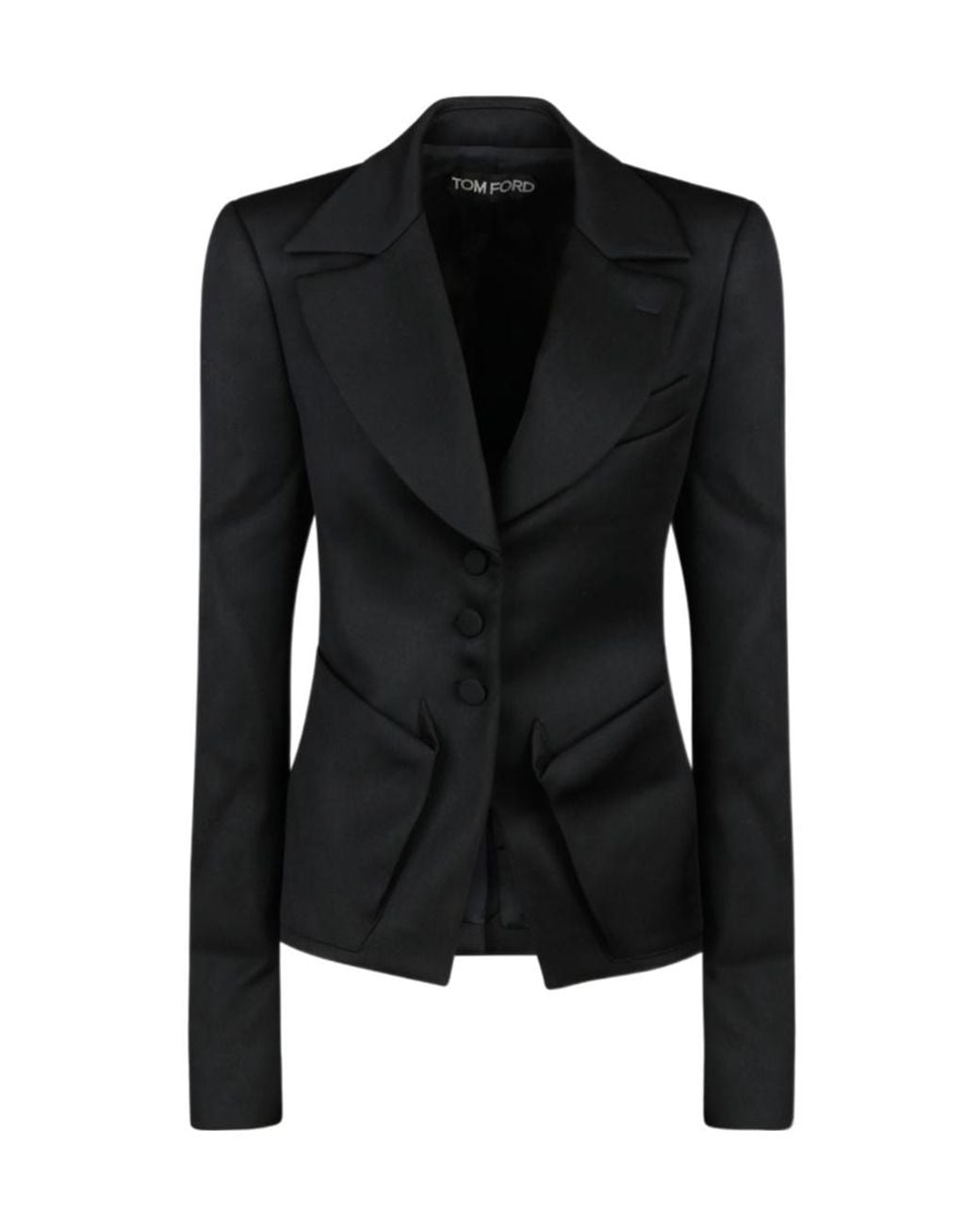 Tom Ford Black Single-Breasted Tailored Blazer