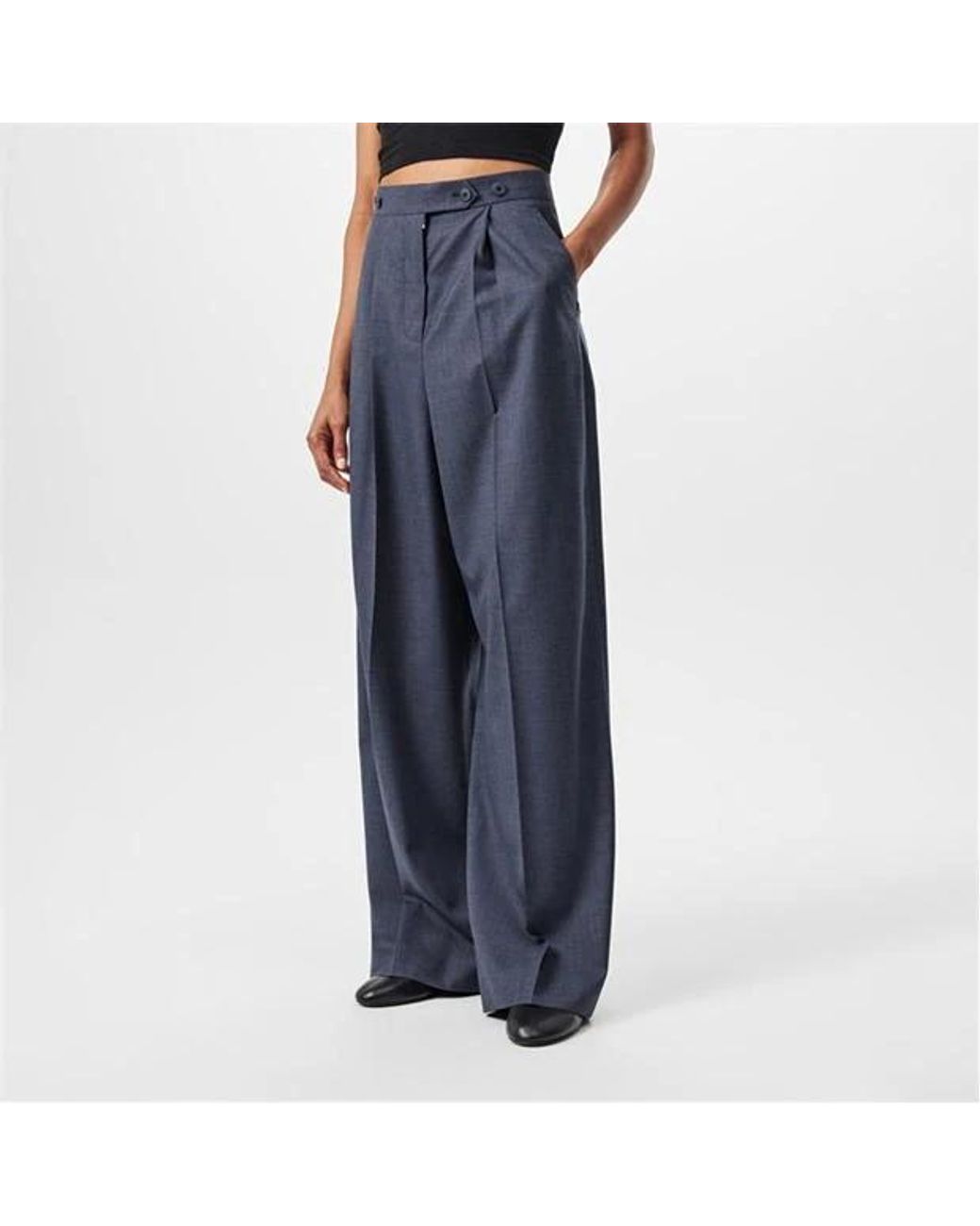 Givenchy Blue Pleated Trousers