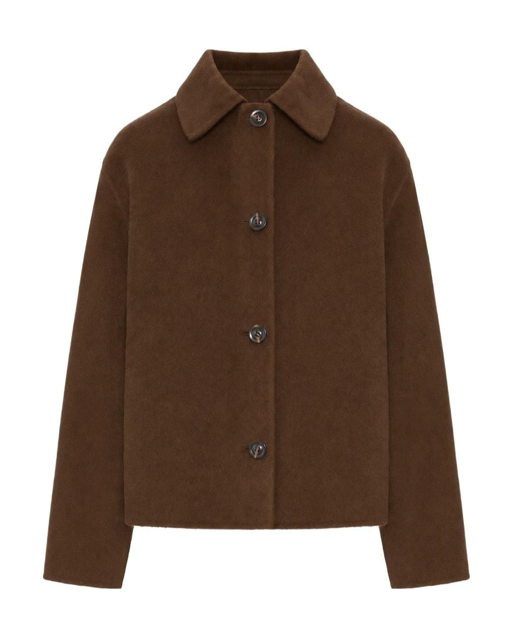 Soeur Brown Long-Sleeve Casual Jacket