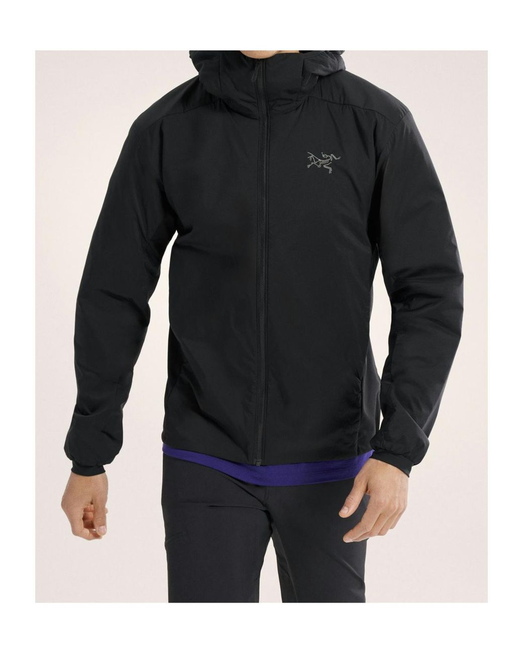 Arc'teryx Blue Hooded Performance Jacket for men