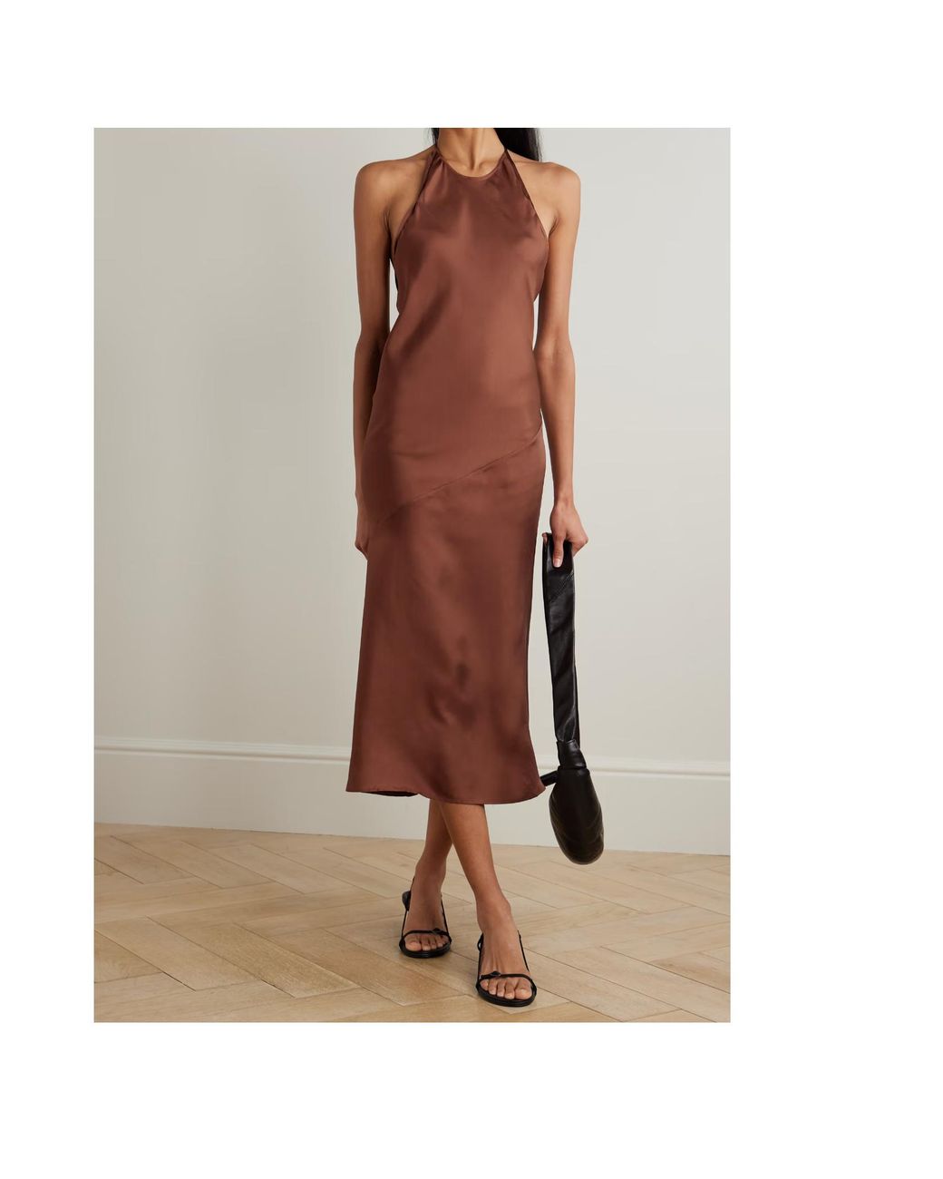 St. Agni Brown Back Tie Dress
