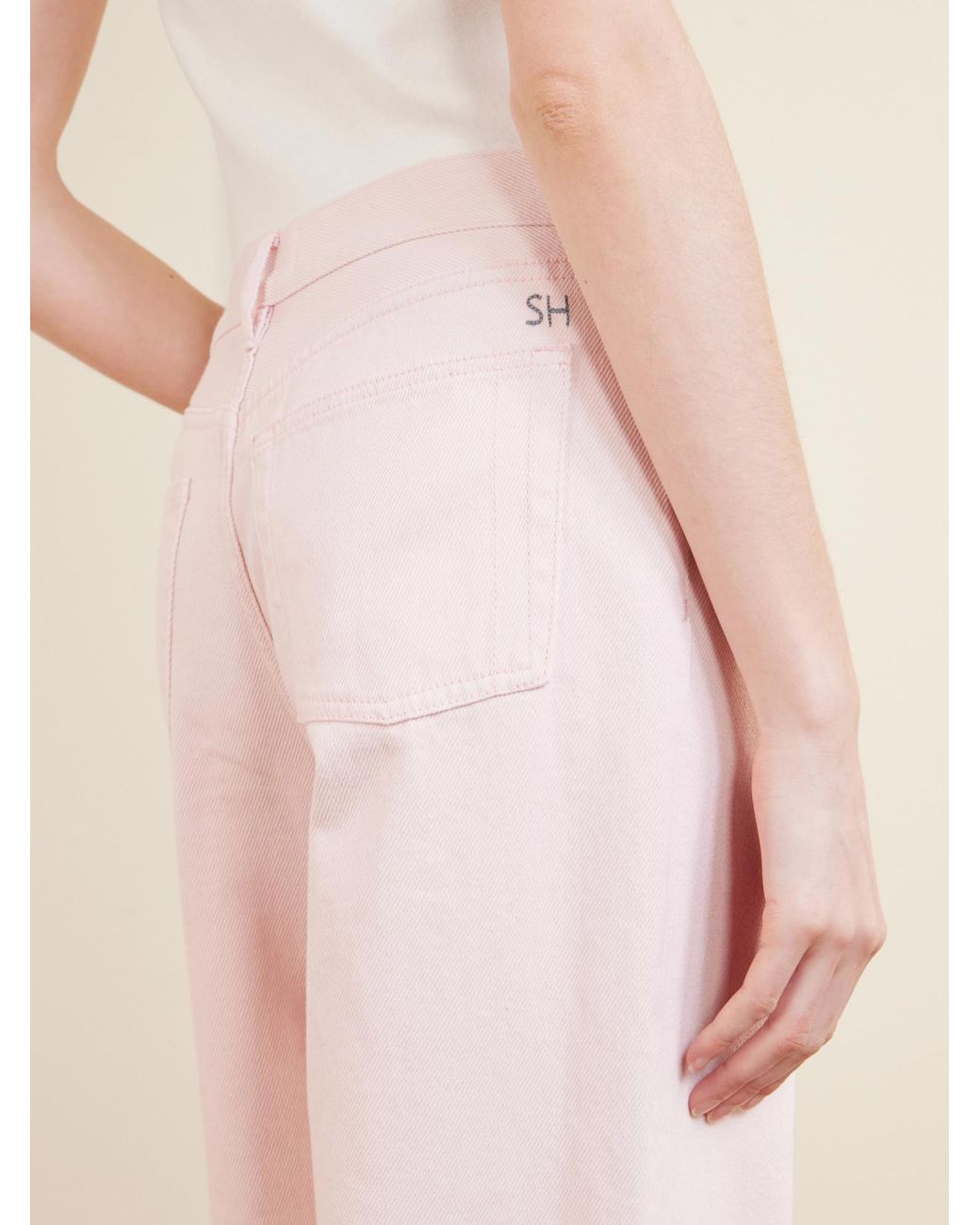 Still Here Pink Straight-Leg Jeans
