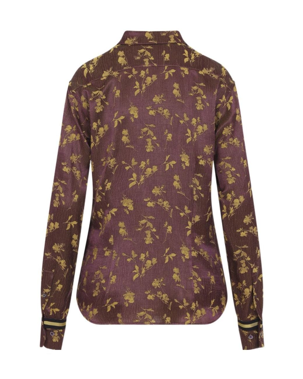 Dries Van Noten Brown Jacquard Shirt