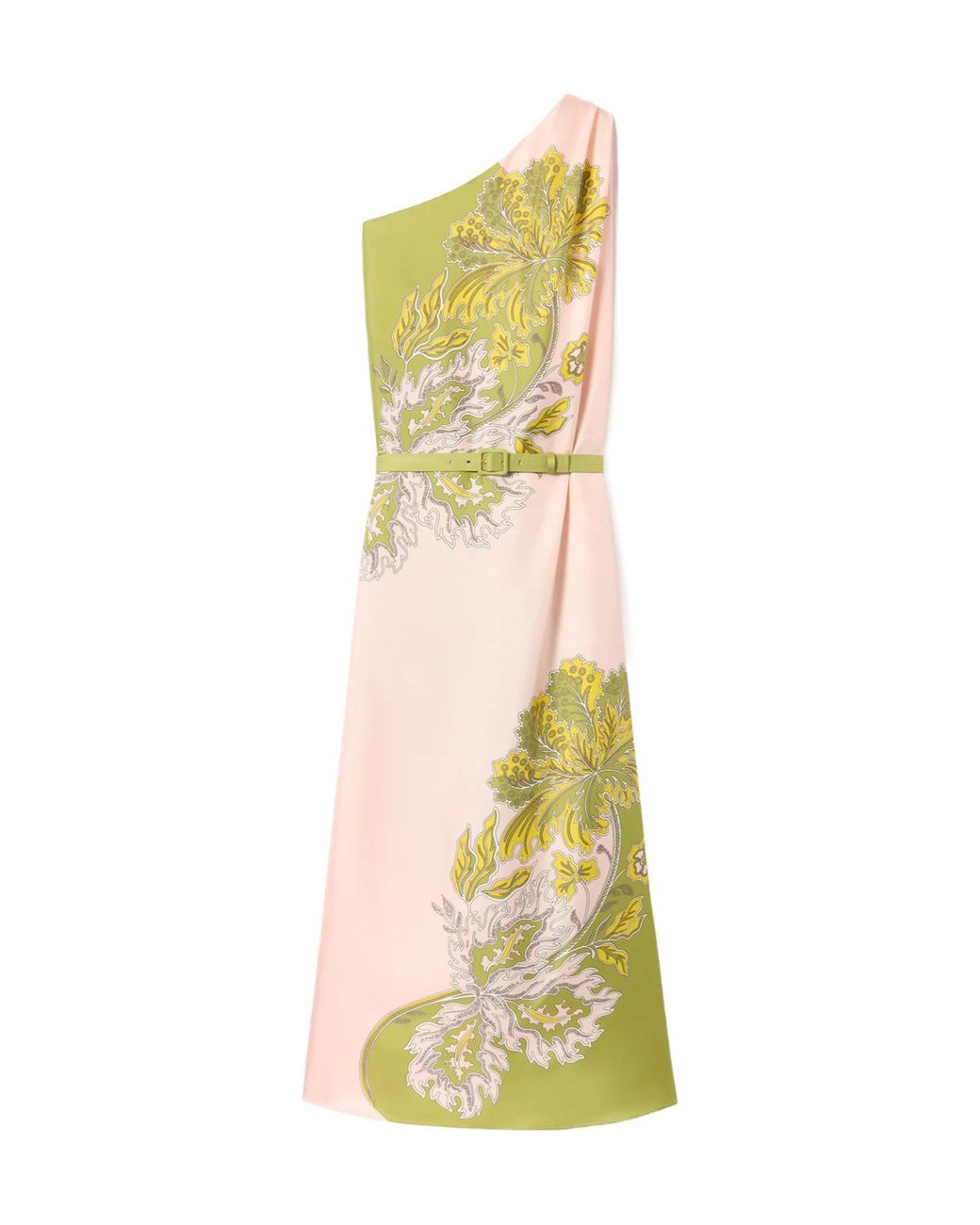 LaDoubleJ Metallic La Doublej Roy Printed One-Shoulder Dress