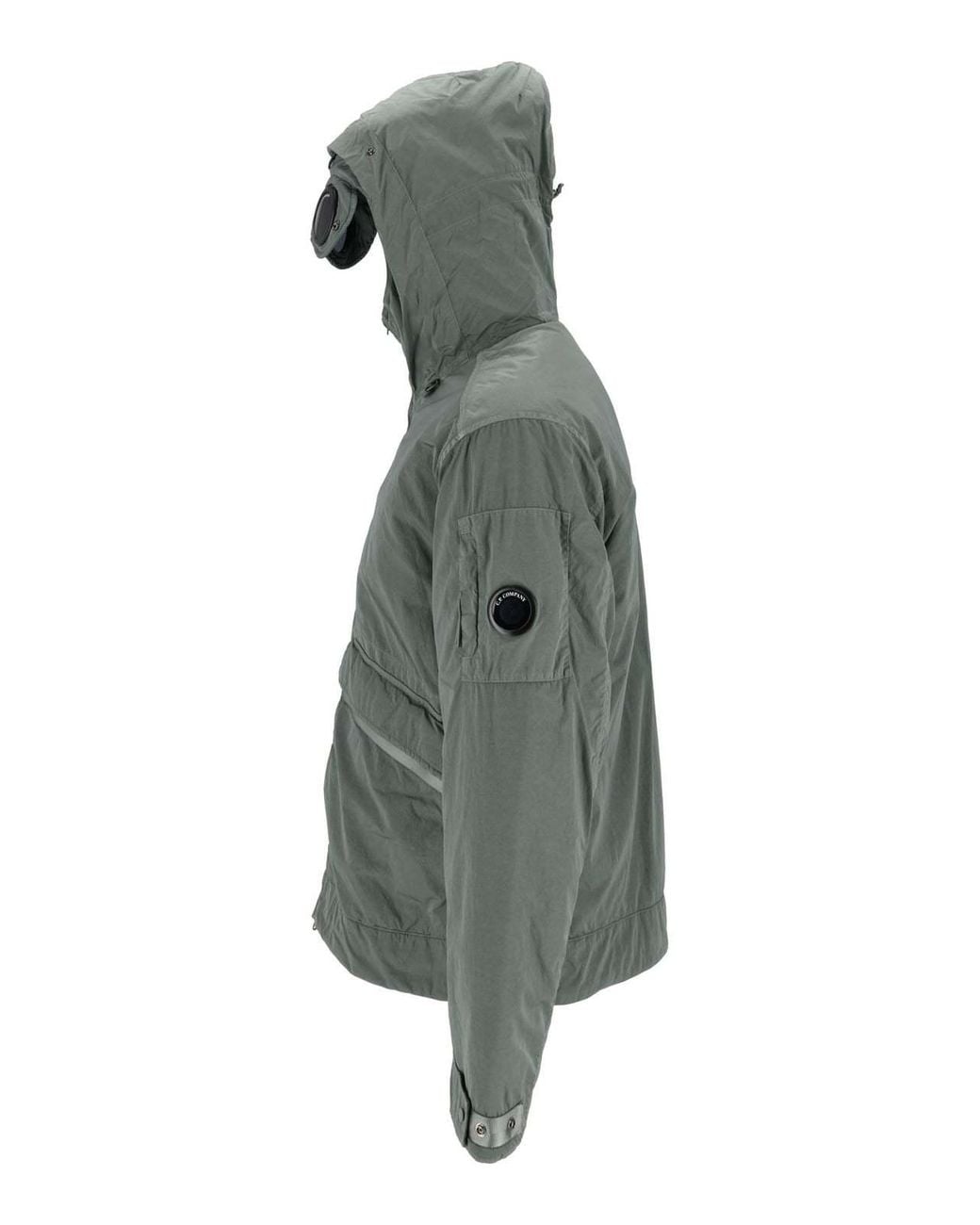 C P Company Green Zip Up Hooded Jacket for men