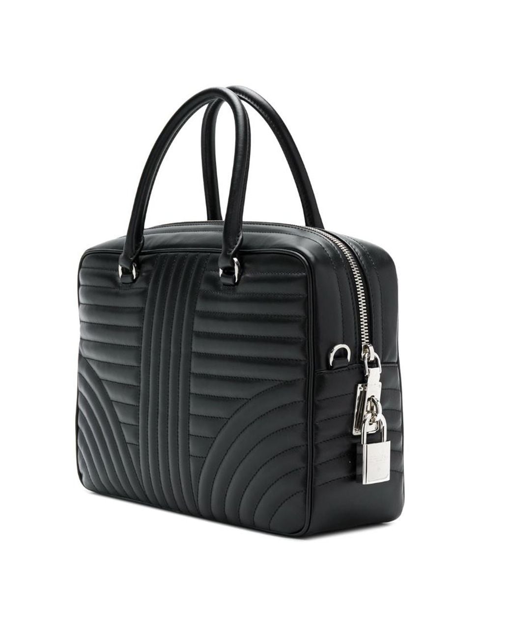 Prada Black Logo Detail Shoulder Bag