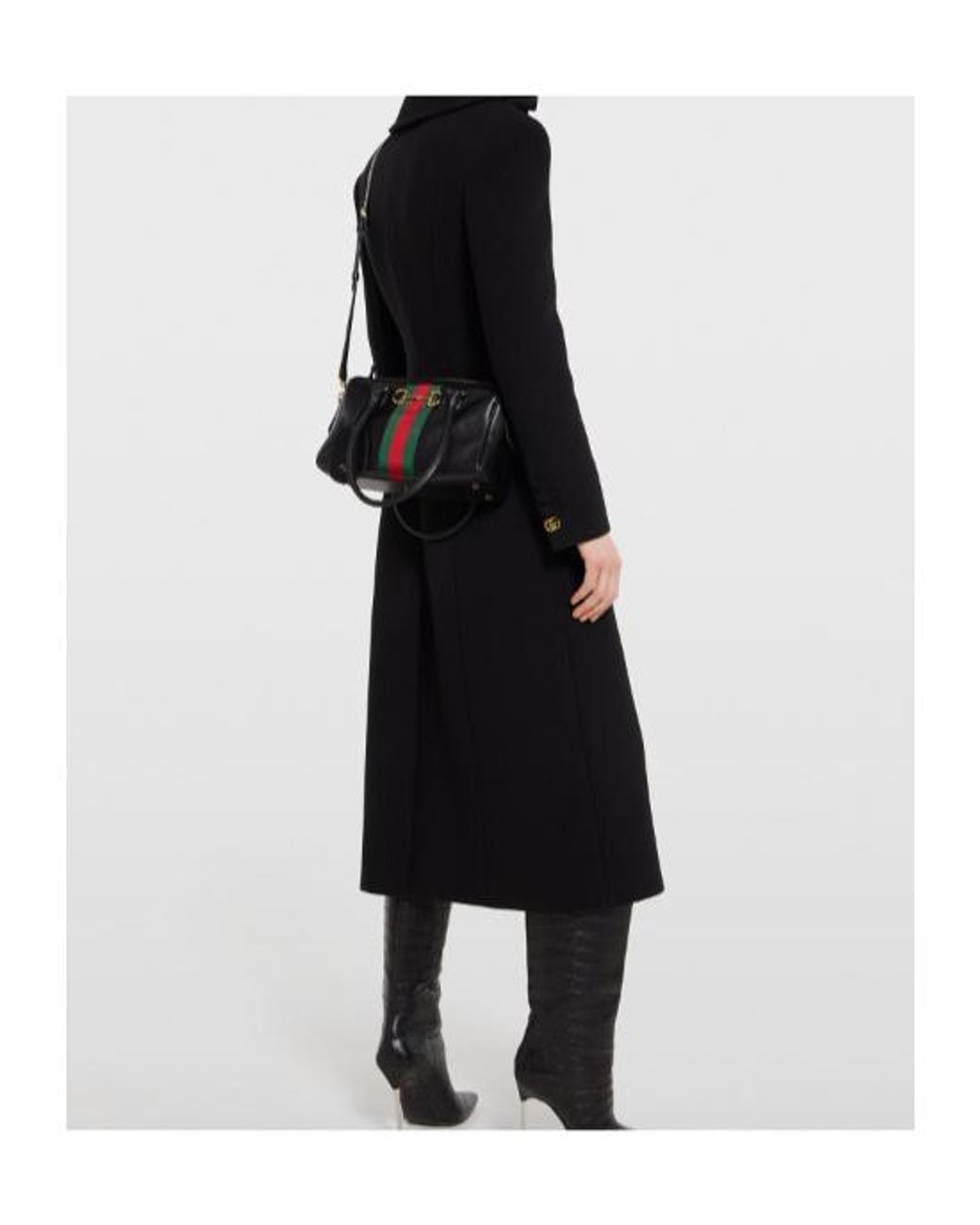 Gucci Black Borsetto Medium Boston Bag