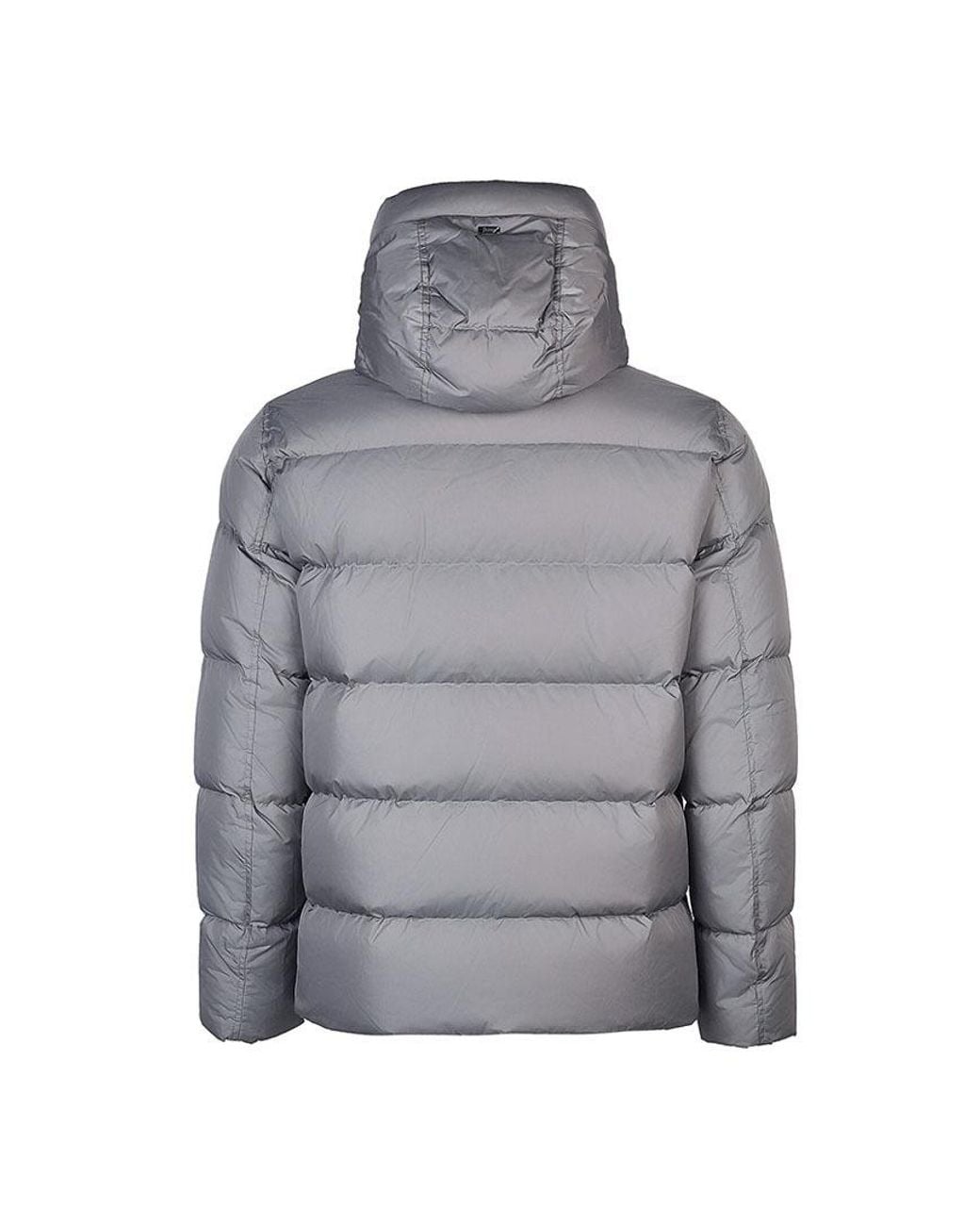 Herno Gray Long-Sleeved Down Jacket for men